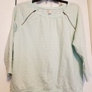 Cute mint green top